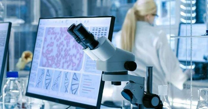 Scientist working